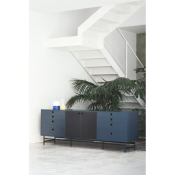 Čierno-modrá komoda Teulat Punto, šírka 212 cm - Image 10