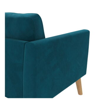 Modrá zamatová pohovka 82 cm Gloria – CosmoLiving by Cosmopolitan - Image 3