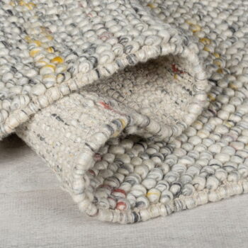 Krémový ručne tkaný koberec s prímesou vlny 80x150 cm Minerals – Flair Rugs - Image 2