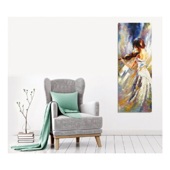 Nástenný obraz na plátne Violin Player, 30 × 80 cm – Obrázok 3