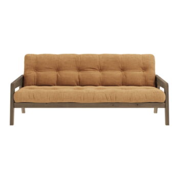 Horčicová rozkladacia pohovka 190 cm Grab Carob – Karup Design