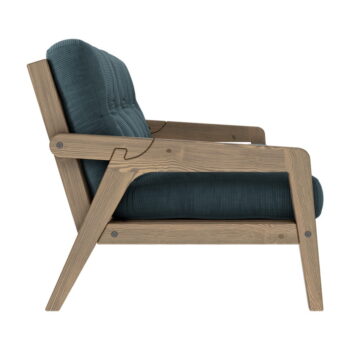 Modrá menčestrová rozkladacia pohovka 204 cm Grab - Karup Design - Image 6