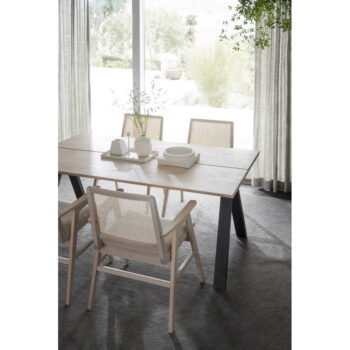 Rozkladací jedálenský stôl s doskou z dubového dreva 170x100 cm Carradale - Rowico - Image 5