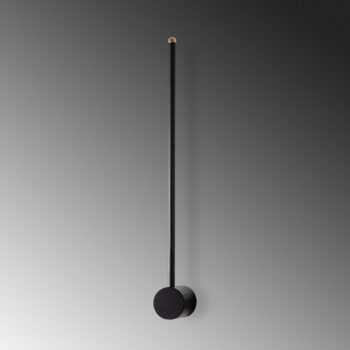 Čierne LED nástenné svietidlo ø 7 cm Sword – Opviq lights – Obrázok 2