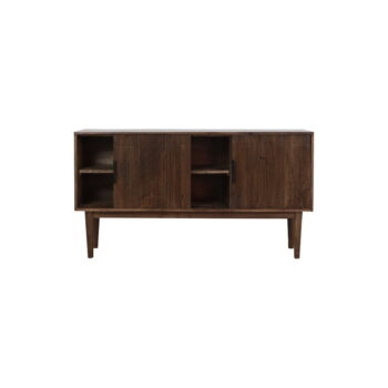 Tmavohnedá nízka komoda z masívneho dreva 150x80 cm Bitika – Light & Living – Obrázok 8
