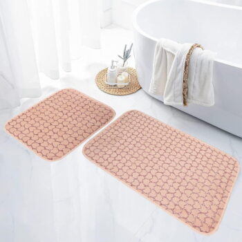 Ružové kúpeľňové predložky v súprave 2 ks 60x100 cm Heart – Mila Home - Image 5