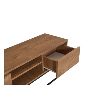 TV stolík v dekore orecha v prírodnej farbe 140x50 cm Rodez – Kalune Design - Image 4