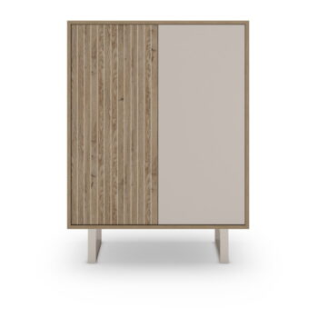 Skrinka v dekore duba v sivo-prírodnej farbe 90x120 cm Millay – Marckeric - Image 3