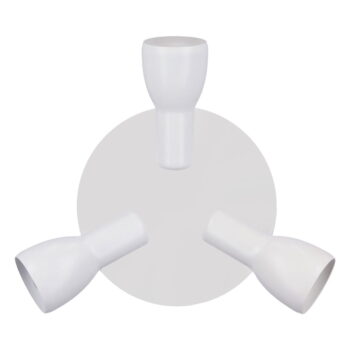Biele stropné svietidlo s kovovým tienidlom 29x29 cm Picardo – Candellux Lighting - Image 6