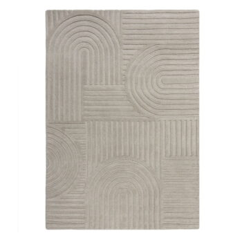 Sivý vlnený koberec Flair Rugs Zen Garden, 160 x 230 cm – Obrázok 6