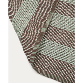 Vonkajší koberec z recyklovaných vlákien v hnedo-mentolovej farbe 200x300 cm Fonol – Kave Home – Obrázok 2