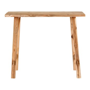 Konzolový stolík z teakového dreva v prírodnej farbe 30x90 cm Girona – House Nordic – Obrázok 2