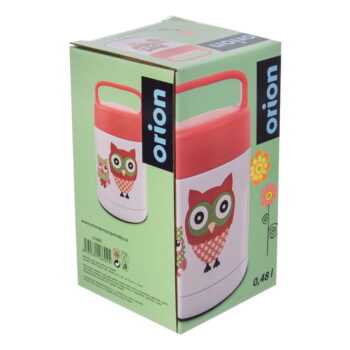 Červeno-biela detská termoska 480 ml Sova – Orion - Image 6