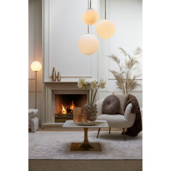 Stojacia lampa v bielo-zlatej farbe (výška 156 cm) Medina - Light & Living - Image 3