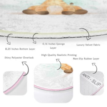 Biely detský koberec ø 120 cm Comfort – Mila Home - Image 8