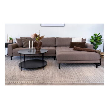 Čierny okrúhly konferenčný stolík s čiernou doskou ø 80 cm Vita – House Nordic - Image 4