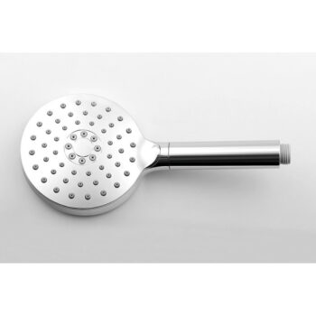 Plastová sprchová hlavica v lesklo striebornej farbe ø 12 cm – Sapho – Obrázok 3