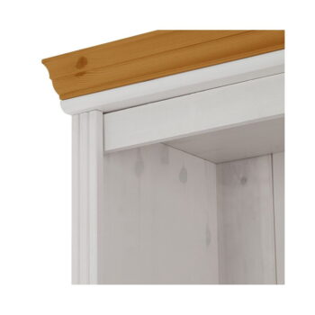 Biela TV zostava z borovicového dreva 288x223 cm Anita – Støraa – Obrázok 5