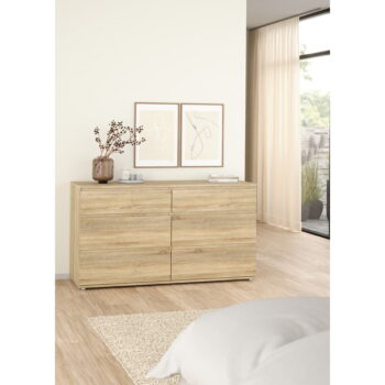 Nízka komoda v dekore duba v prírodnej farbe 153x84 cm Nova – Tvilum – Obrázok 9