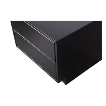 Čierny modulárny TV stolík z borovicového dreva 50x40 cm Finca – WOOOD – Obrázok 7