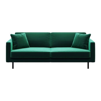 Zelená zamatová pohovka 207 cm Kobo – MESONICA