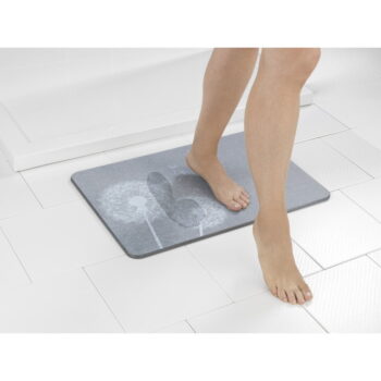 Sivá kúpeľňová predložka z kremeliny 39x60 cm Astera – Wenko - Image 7