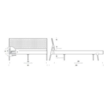 Sivá/prírodná čalúnená dvojlôžková posteľ z dubového dreva 160x200 cm Fawn - Gazzda - Image 11