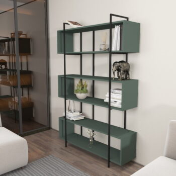 Zelená knižnica 120x180 cm Bruti – Kalune Design - Image 4