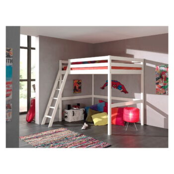 Biela detská posteľ s rebríkom Vipack Pino, 140 × 200 cm - Image 2