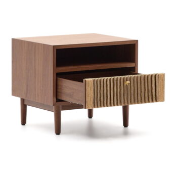 Hnedý nočný stolík v dekore orecha Elan – Kave Home - Image 4