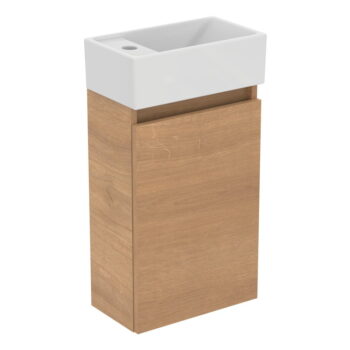 Závesná skrinka pod umývadlo v dekore duba v prírodnej farbe 35x55 cm Eurovit+ – Ideal Standard – Obrázok 3