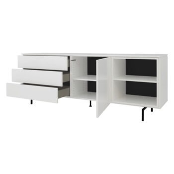 Biela nízka komoda 210x76 cm Plain – Tenzo - Image 3