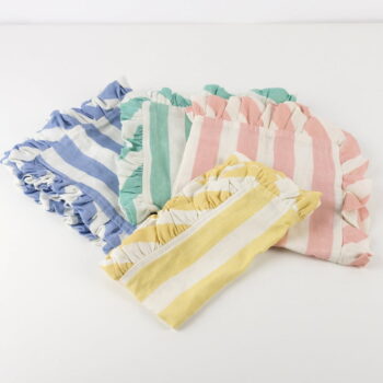 Ľanové obrúsky v súprave 4 ks Stripe Ruffle – Meri Meri - Image 10