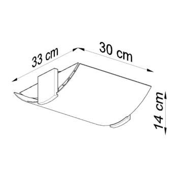 Biele stropné svietidlo so skleneným tienidlom 33x30 cm Eva – Nice Lamps - Image 7