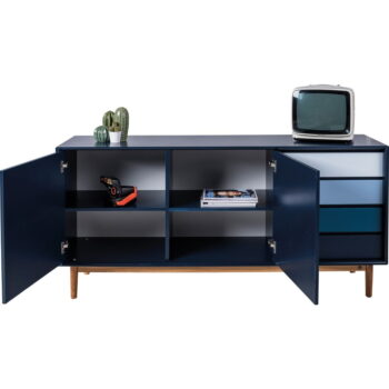 Tmavomodrá nízka komoda 170x80 cm Color Box – Tom Tailor – Obrázok 6