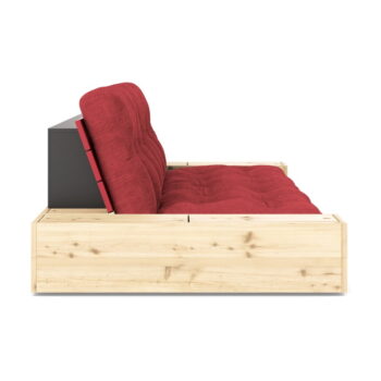 Červená menčestrová rozkladacia pohovka 244 cm Base – Karup Design - Image 2