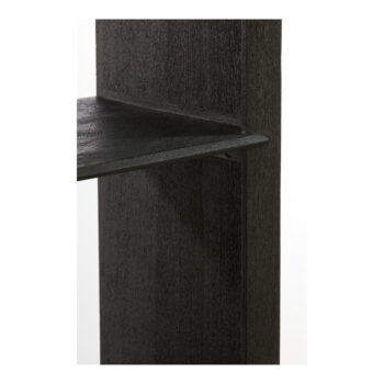 Čierna knižnica z masívneho dreva 95x190 cm Sondrio – Light & Living - Image 5