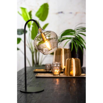 Čierna stolová lampa (výška 50,5 cm) Rakel - Light & Living - Image 2