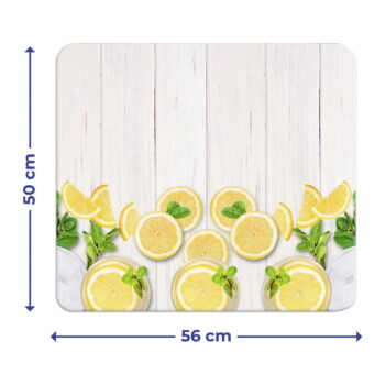 Kryt na stenu pri sporáku z tvrdeného skla 50x56 cm Lemons – Wenko - Image 5