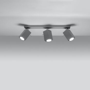 Sivé bodové svietidlo 6x45 cm Toscana – Nice Lamps - Image 3