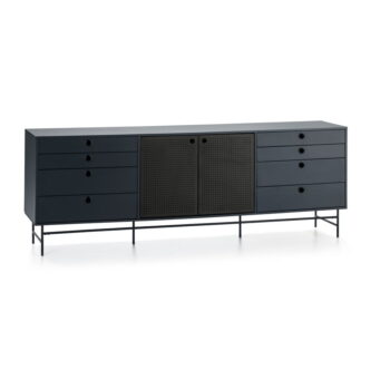Čierno-modrá komoda Teulat Punto, šírka 212 cm - Image 3