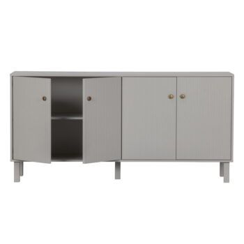 Svetlosivá nízka komoda z borovicového dreva 160x78 cm Madu – WOOOD – Obrázok 4