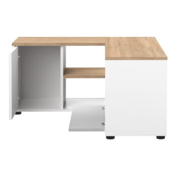 TV stolík v dekore duba v bielo-prírodnej farbe 90x45 cm Angle – TemaHome - Image 7