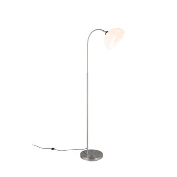 Stojacia lampa v striebornej farbe s kovovým tienidlom (výška 170 cm) Sierra – Trio - Image 3