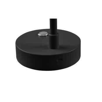 Lesklá čierna LED stolová lampa so stmievačom (výška  28 cm) Lenny – Trio - Image 6