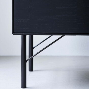 Čierne kovové nožičky ku skriniam v súprave 4 ks Mistral & Edge by Hammel - Hammel Furniture - Image 2