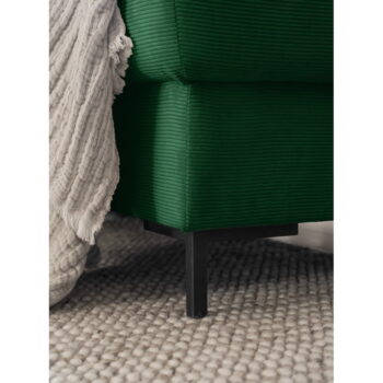 Tmavozelená menčestrová rozkladacia rohová pohovka (pravý roh) Lofty Lilly – Miuform – Obrázok 10