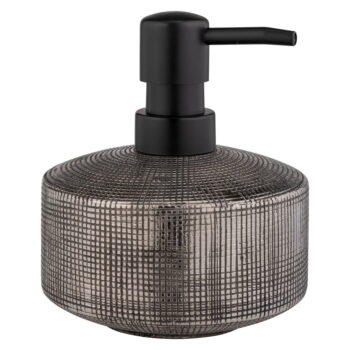 Keramický dávkovač mydla v striebornej farbe 400 ml Rivalta – Wenko – Obrázok 3