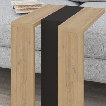 Odkladací stolík v dekore duba 40x30 cm Macha – Marckeric - Image 6