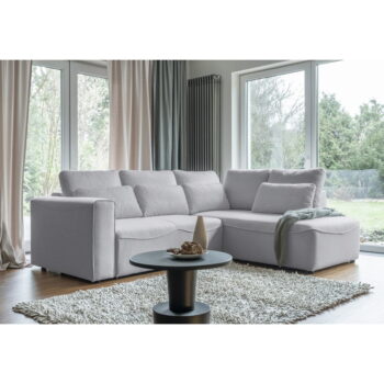 Svetlosivá rozkladacia rohová pohovka (variabilná) Homely Tommy – Miuform - Image 11